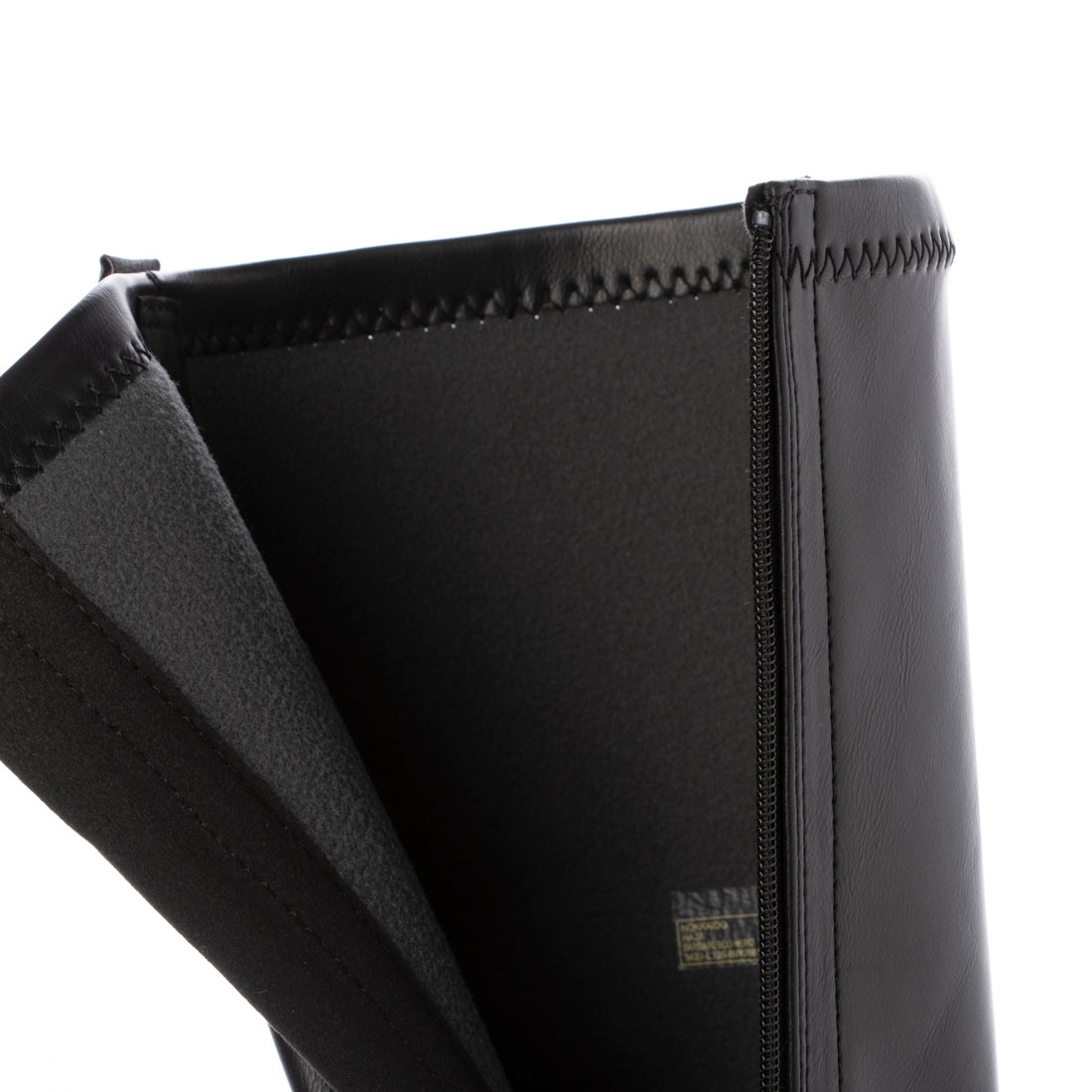 bussola ブソラ HOKKAIDO 本革 厚底ストレッチロングブーツ （ブラック