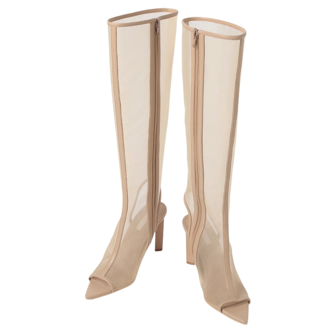 エイミーイストワール EIMY ISTOIRE オープントゥシアーロングブーツ