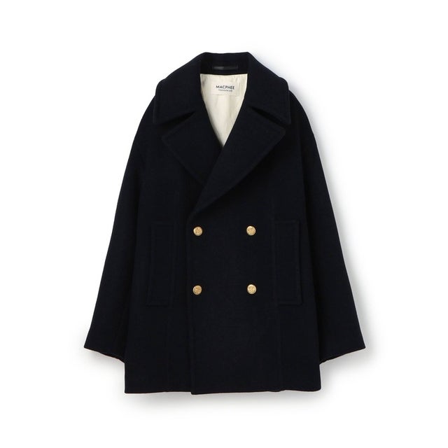 マカフィー MACPHEEウールナイロンメルトン ダッフルショートコート