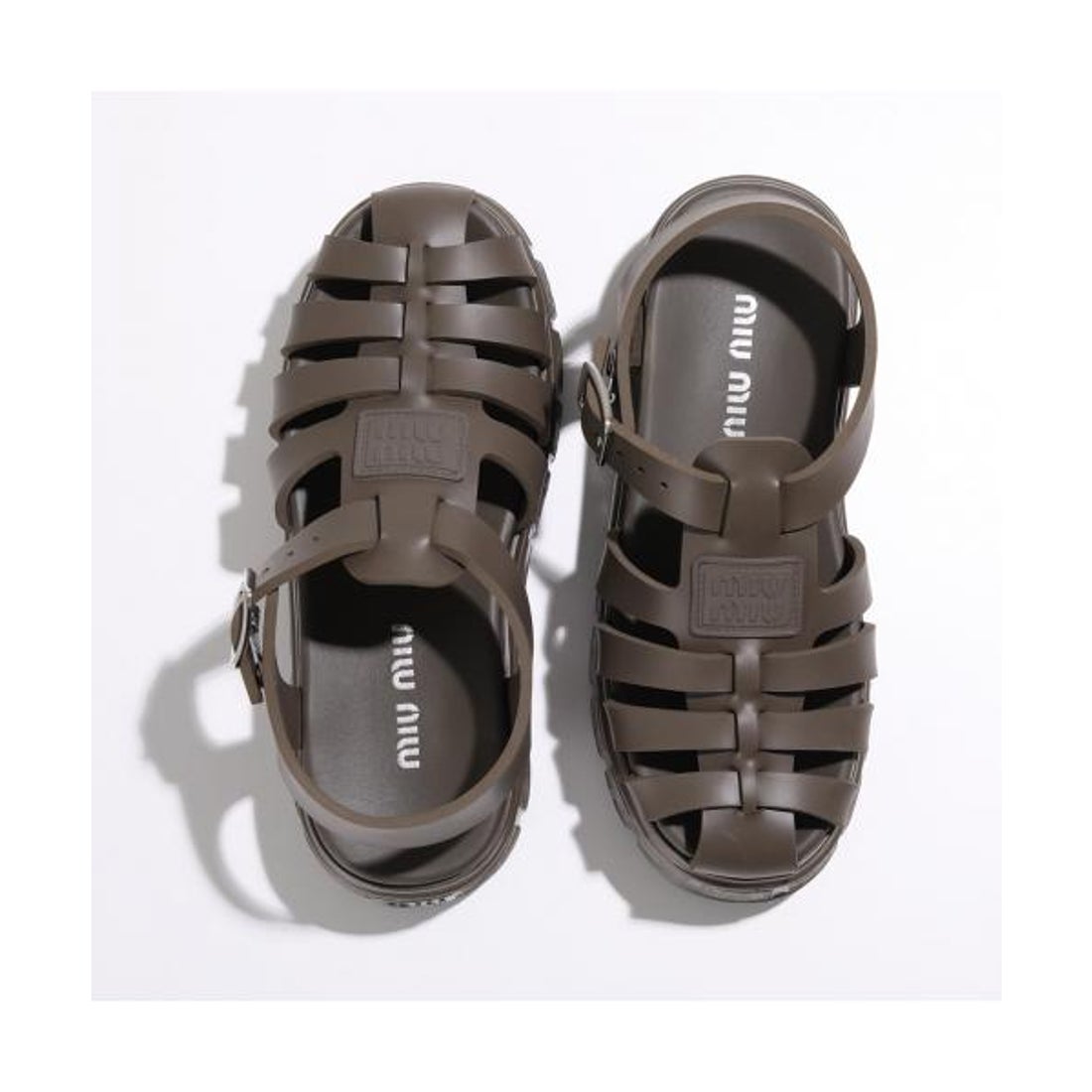 ミュウミュウ Miu Miu MIUMIU サンダル 5X140E 3LKK メタルバックル