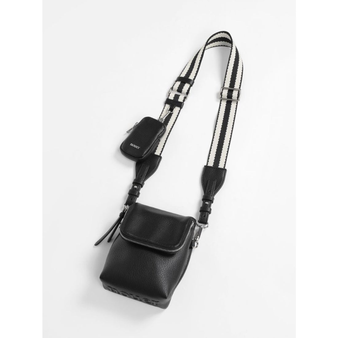 ヌエール nouer ボトムエンボスショルダーバッグ （グレージュ） -靴