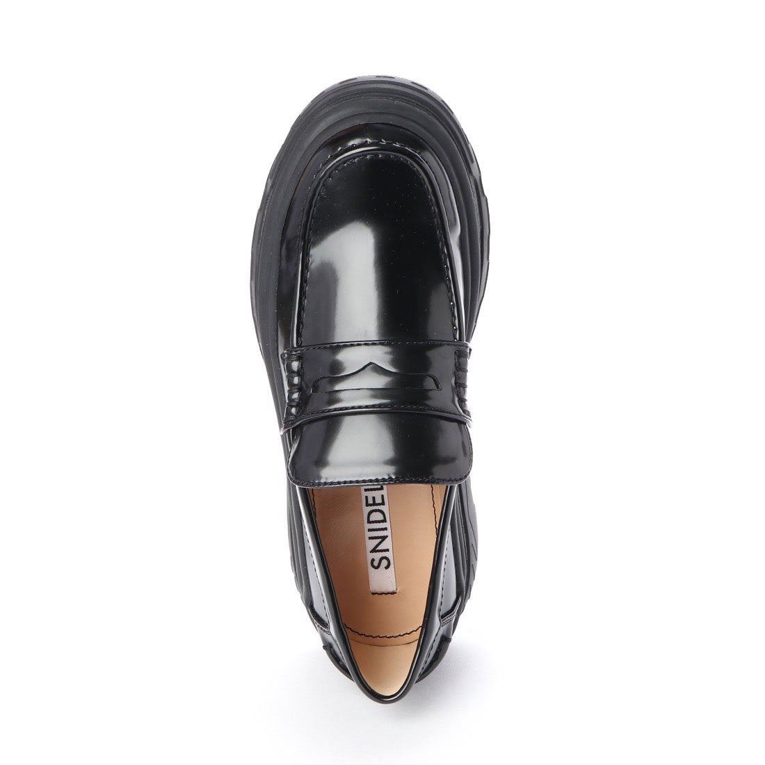 スナイデル SNIDEL プラットフォームローファー （BLK） -靴
