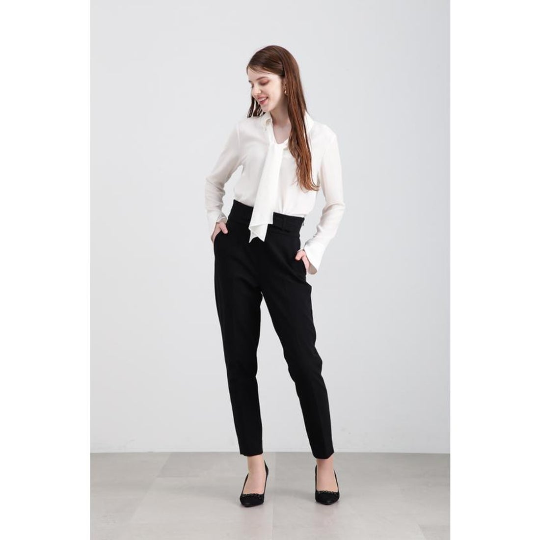 ピンキーアンドダイアン PINKY & DIANNE ◇ボタンダウンボウタイシャツ