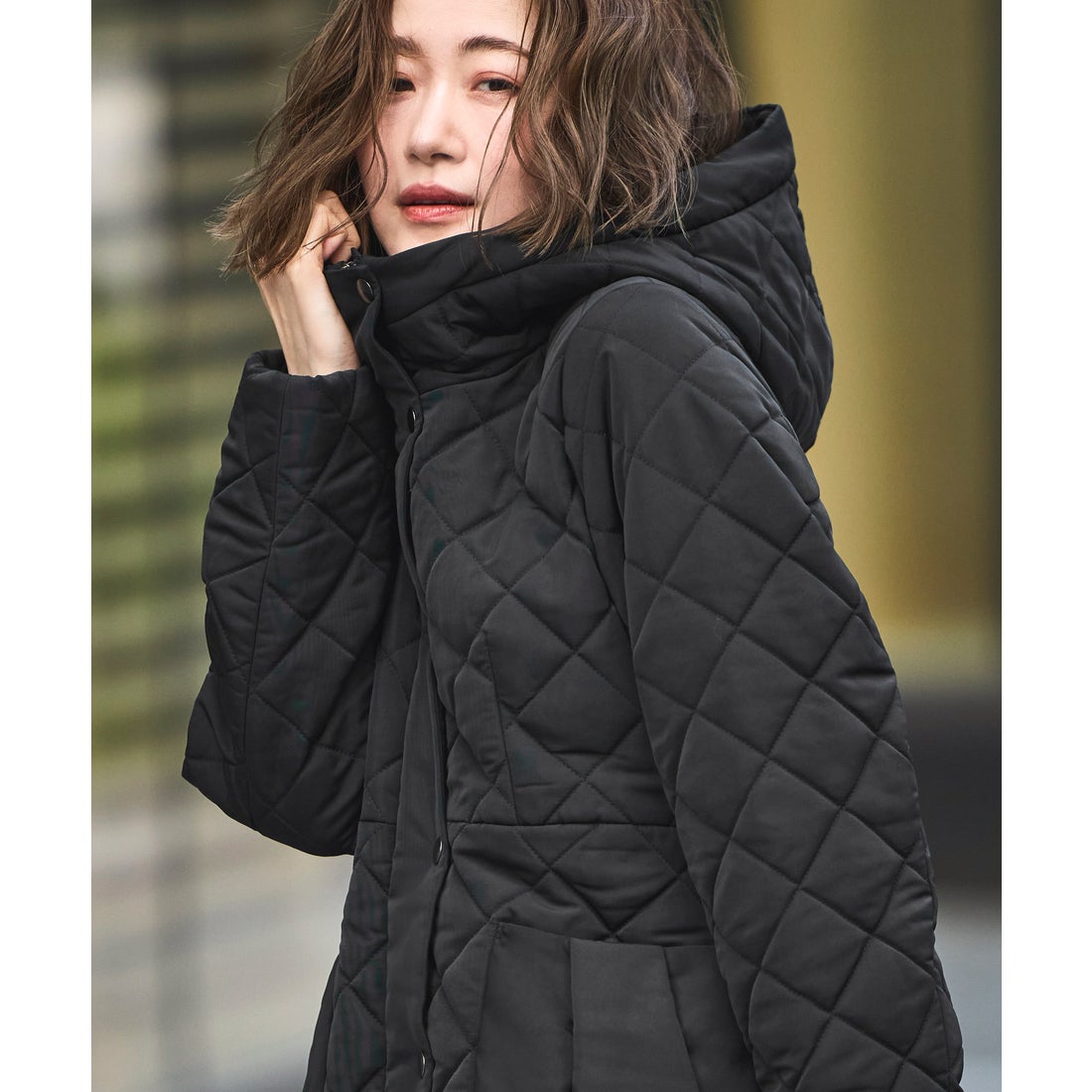 ルイルエブティック RUIRUE BOUTIQUE キルティング フードコート