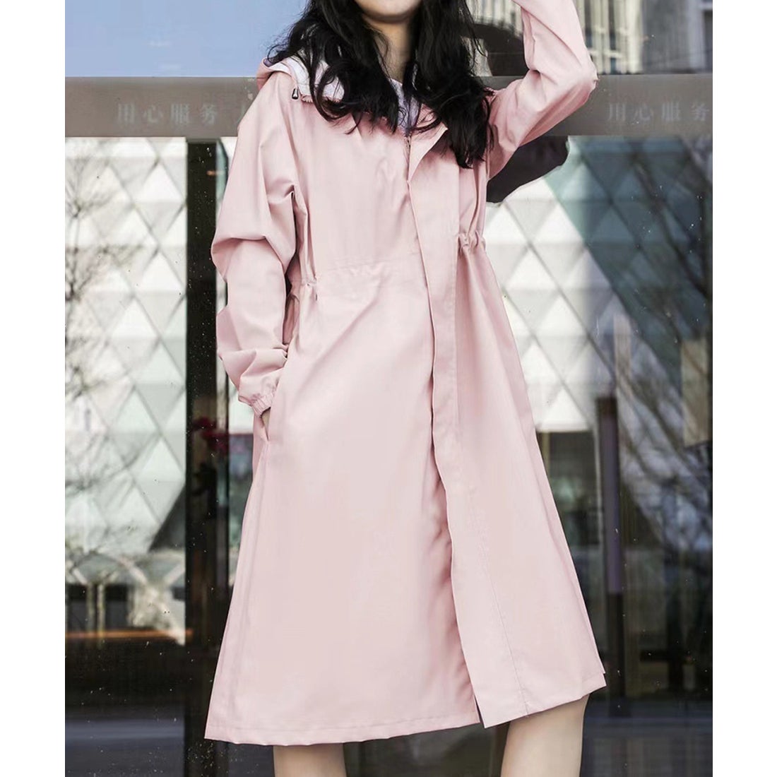 エスイーユー SEU 【UVカット＆はっ水】晴雨兼用レインコート ライト