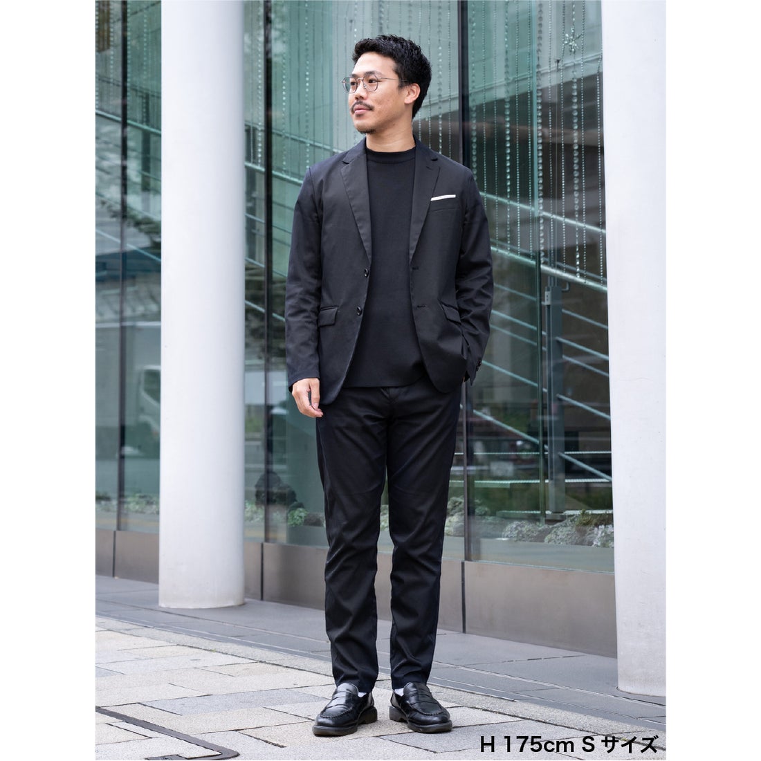 Bizテーラードジャケット （ブラック） -WWSワークウェアスーツ公式