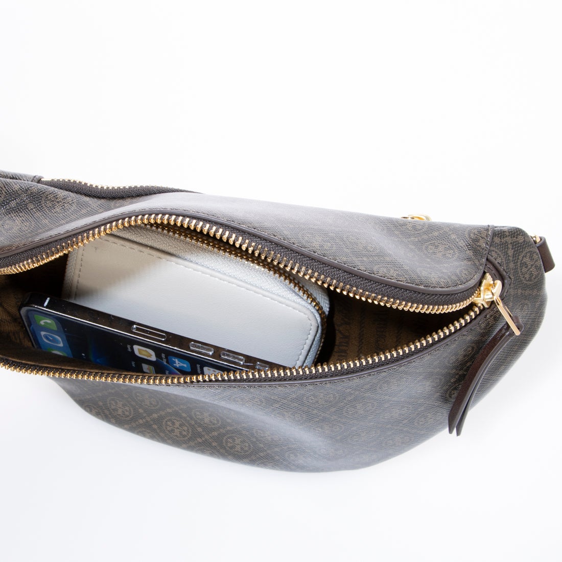 トリーバーチ TORY BURCH Tモノグラム ベルトバッグ （French Press