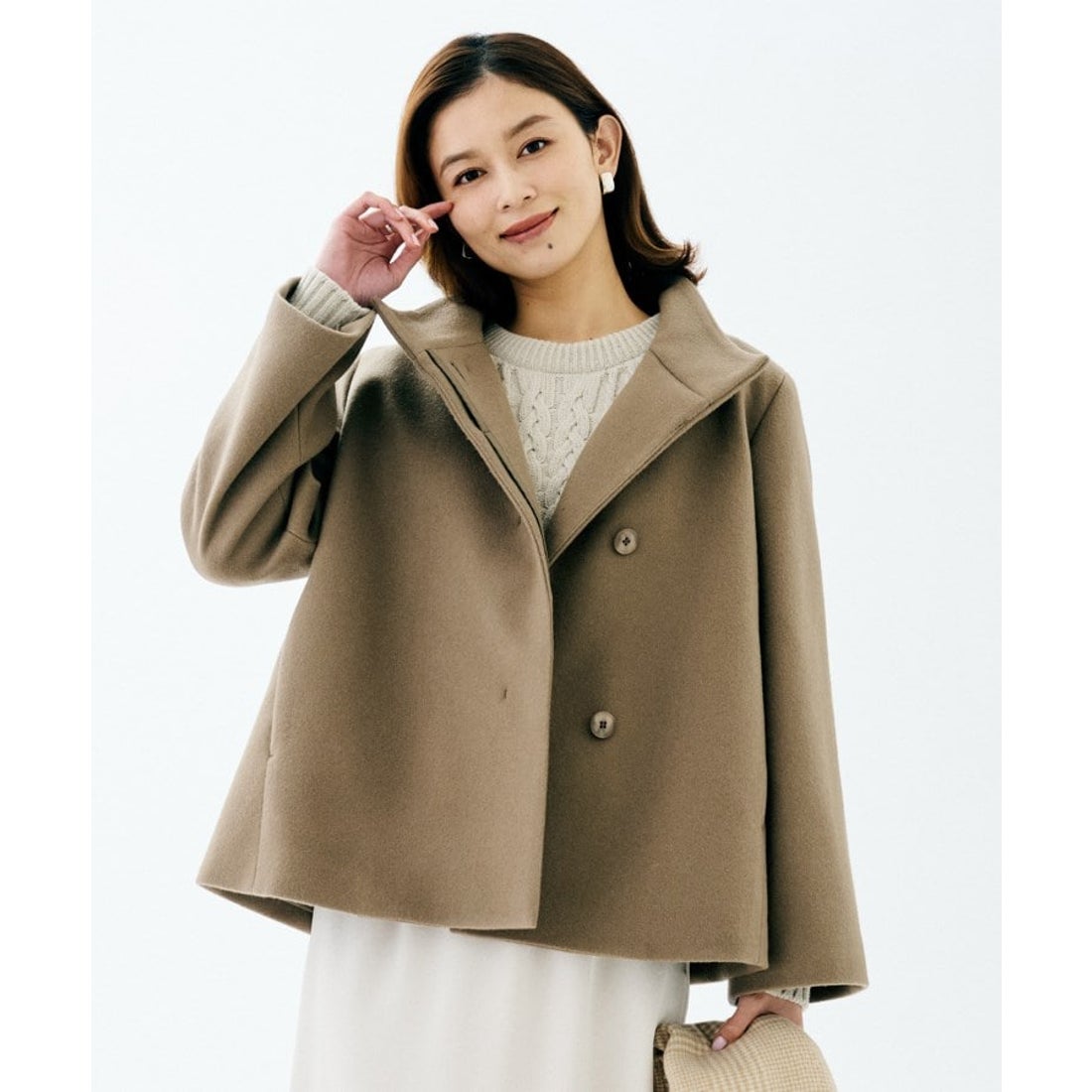 アンタイトル UNTITLED ウールショートコート （ベージュ(052