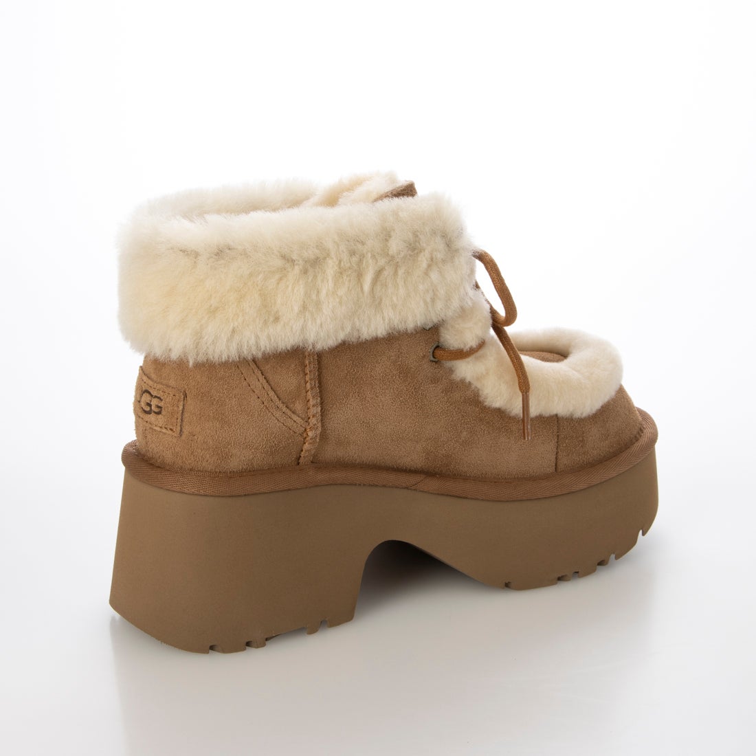 アグ UGG W ESMEE LACE UP （CHESTNUT） - ファッション通販 MAGASEEK