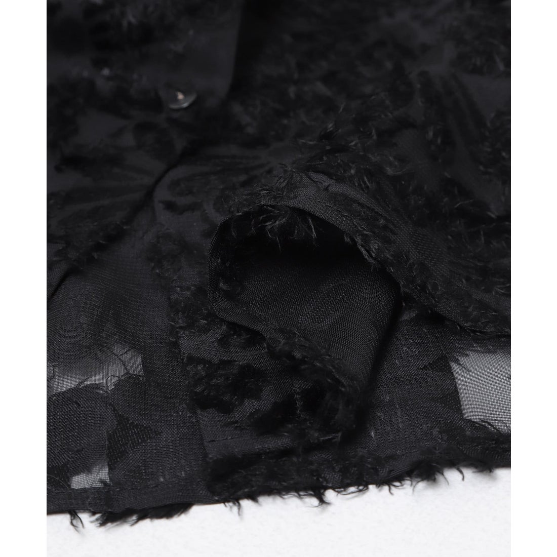 アーバンリサーチ URBAN RESEARCH カットジャガードバンドカラーシャツ