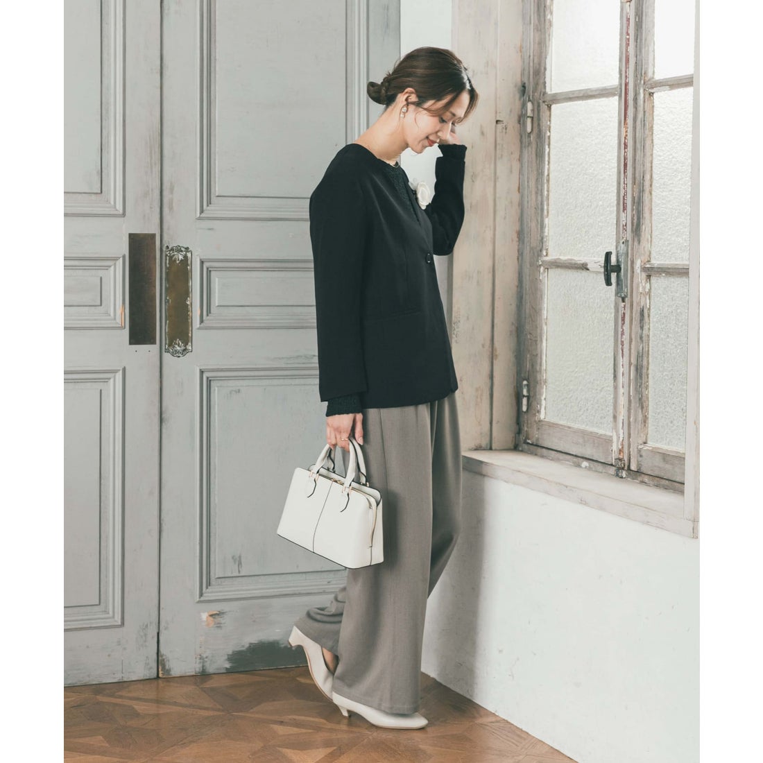 アーバンリサーチ ドアーズ URBAN RESEARCH DOORS ノーカラー