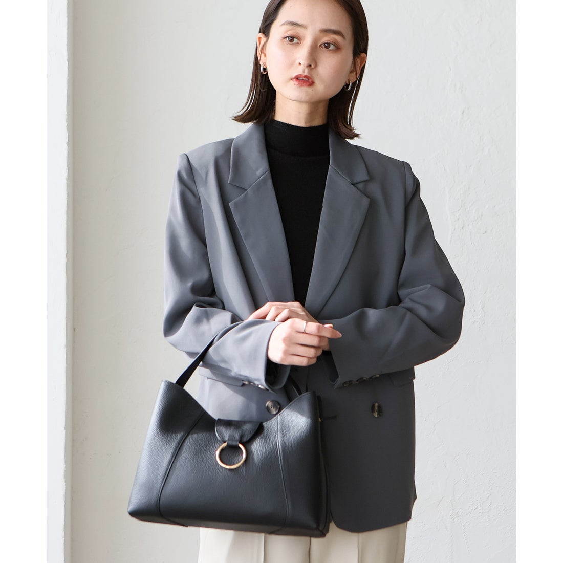 ヴィータフェリーチェ VitaFelice 本革ワンハンドルバッグ レザー