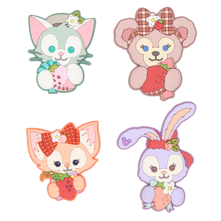 ダッフィー&フレンズのハートフェルト・ストロベリーギフト」グッズや