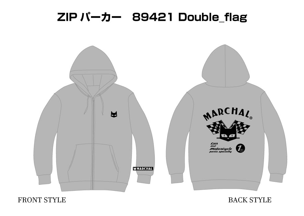 No.89421 Double_flag ZIPパーカー / MARCHAL JAPAN OFFICIAL WEB STORE
