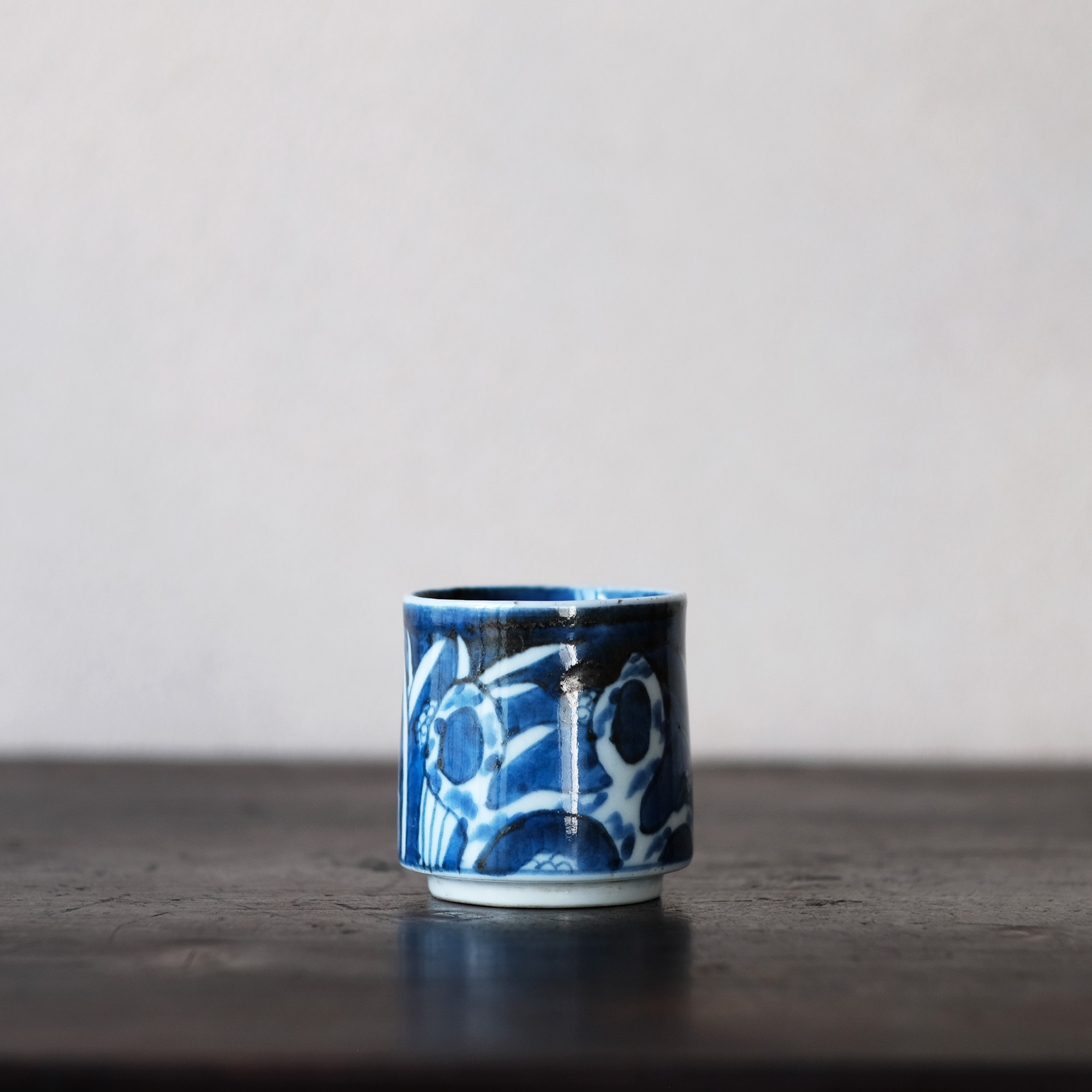 古伊万里 染付鷺図覗き猪口 | 骨董と詩学 Antique & Poetics | 蛇韻律