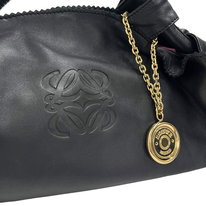 LOEWE/ロエベ】 ナッパアイレ ハンドバッグ/ラムレザー ブラック