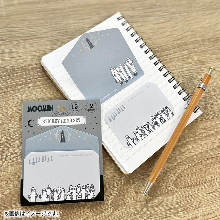 付箋セット（アウトドア/ニョロニョロ/GY）AM04865 - MOOMIN SHOP