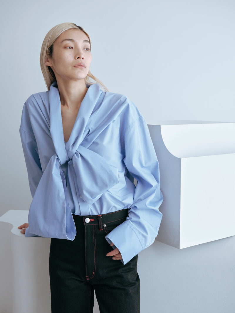 FRONT RIBON SHIRT／フロントリボンシャツ – Numero CLOSET