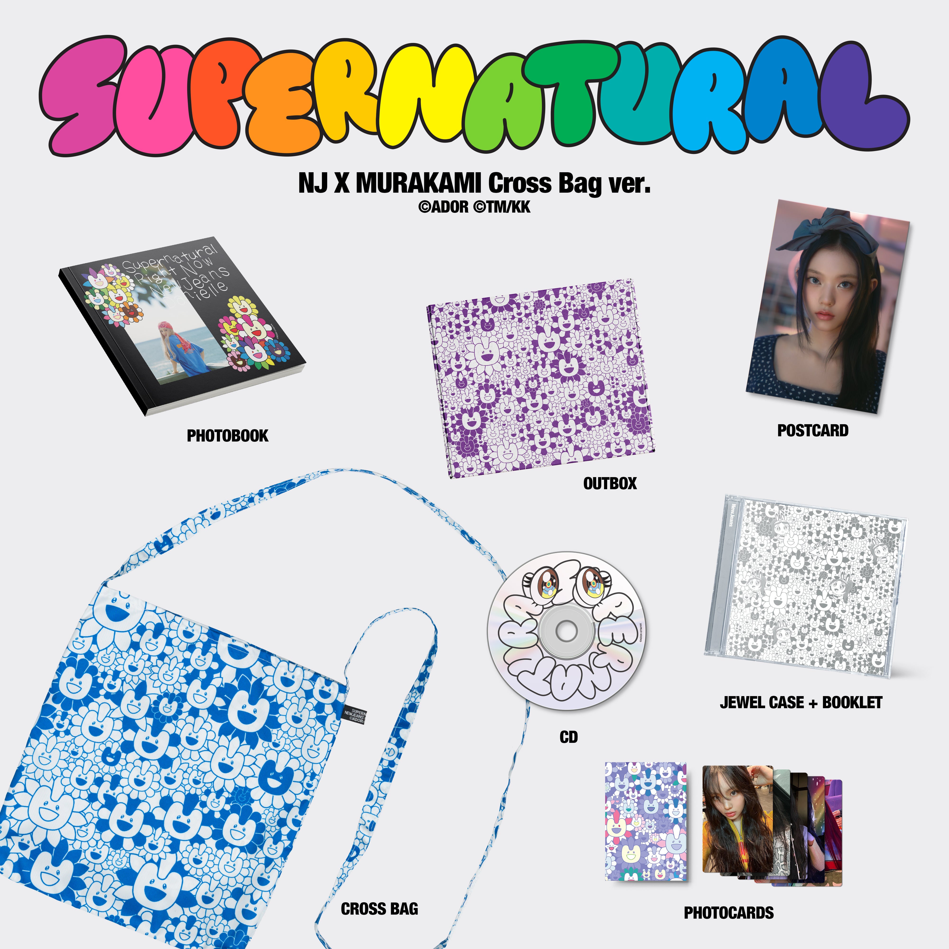 NewJeans 'Supernatural' NJ X MURAKAMI (Cross Bag ver.) - NewJeans