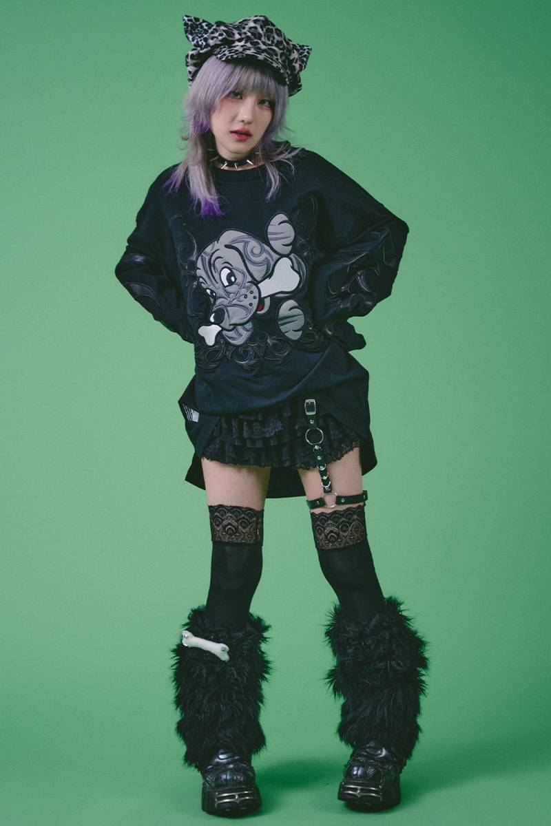 GALFY(ガルフィー) 部族ロンTee - BLACK / ロックファッション