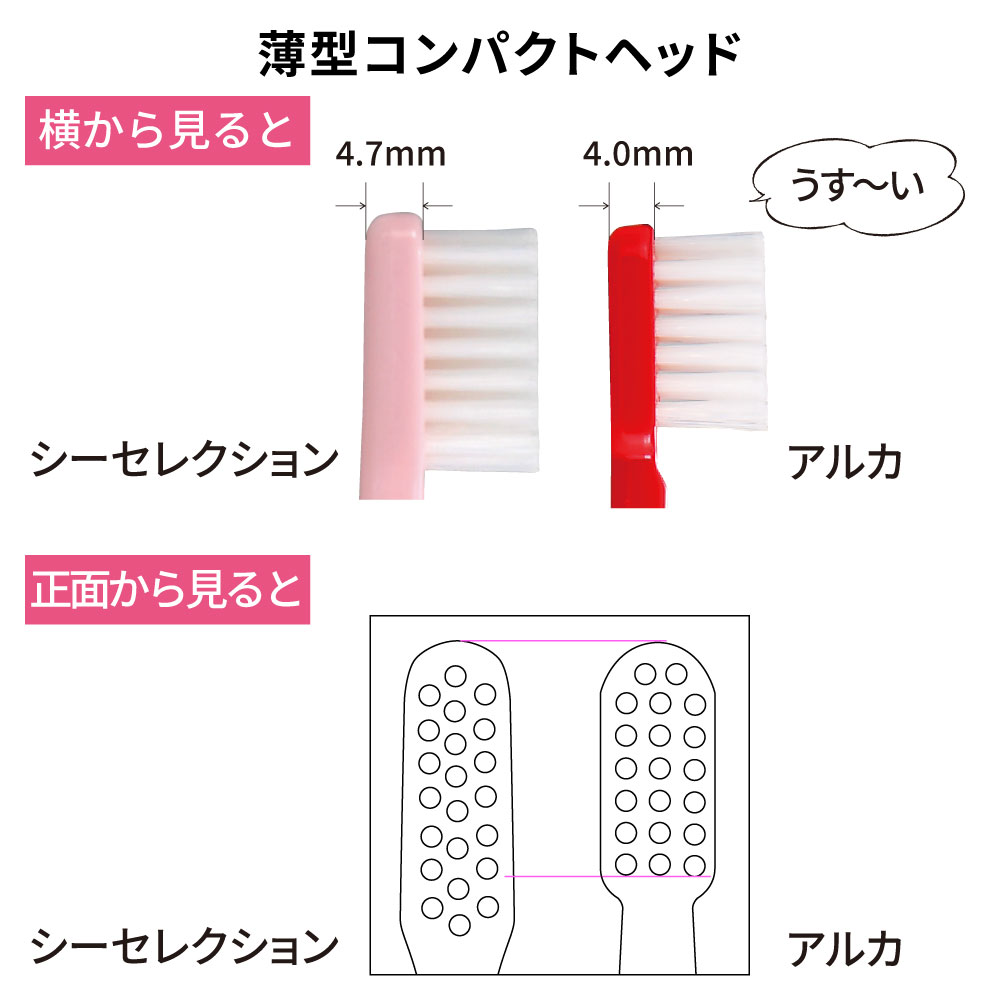 国産歯ブラシ アルカ 二段植毛【商品詳細】 - 歯科・技工材料の通販