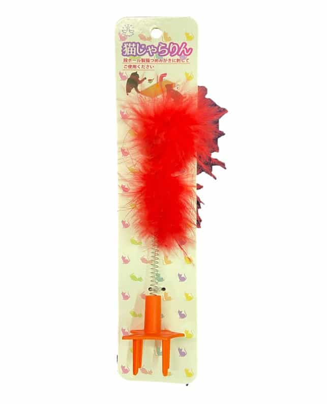 コンビ 猫じゃらりん 羽根赤（4971829138136）｜猫用品（猫用品