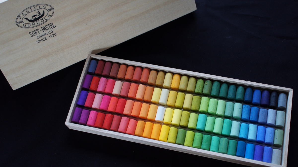 楽天市場】日本製 ゴンドラパステル 150色セット 木箱入 ソフト