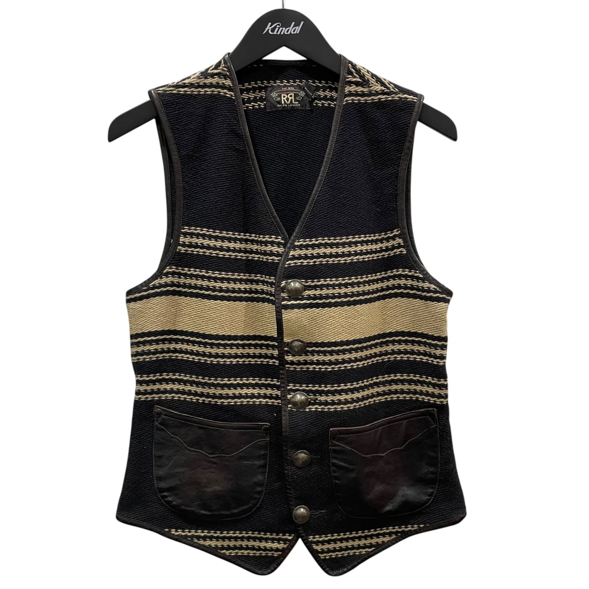 楽天市場】【未使用品】RRL 【JASPE VEST】L ストライプ ベスト ダブル