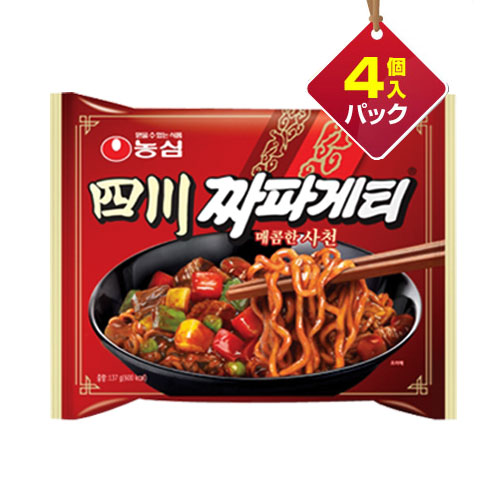 楽天市場】農心 四川 チャパゲティ 辛口 137g×1個 NONG SHIM 辛口