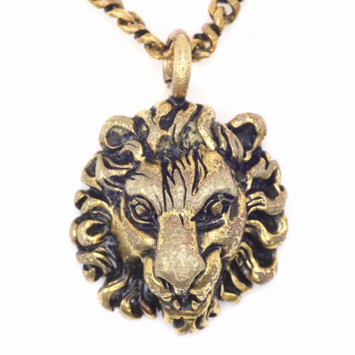 楽天市場】【美品】グッチ【GUCCI】ライオンヘッド ペンダント付き