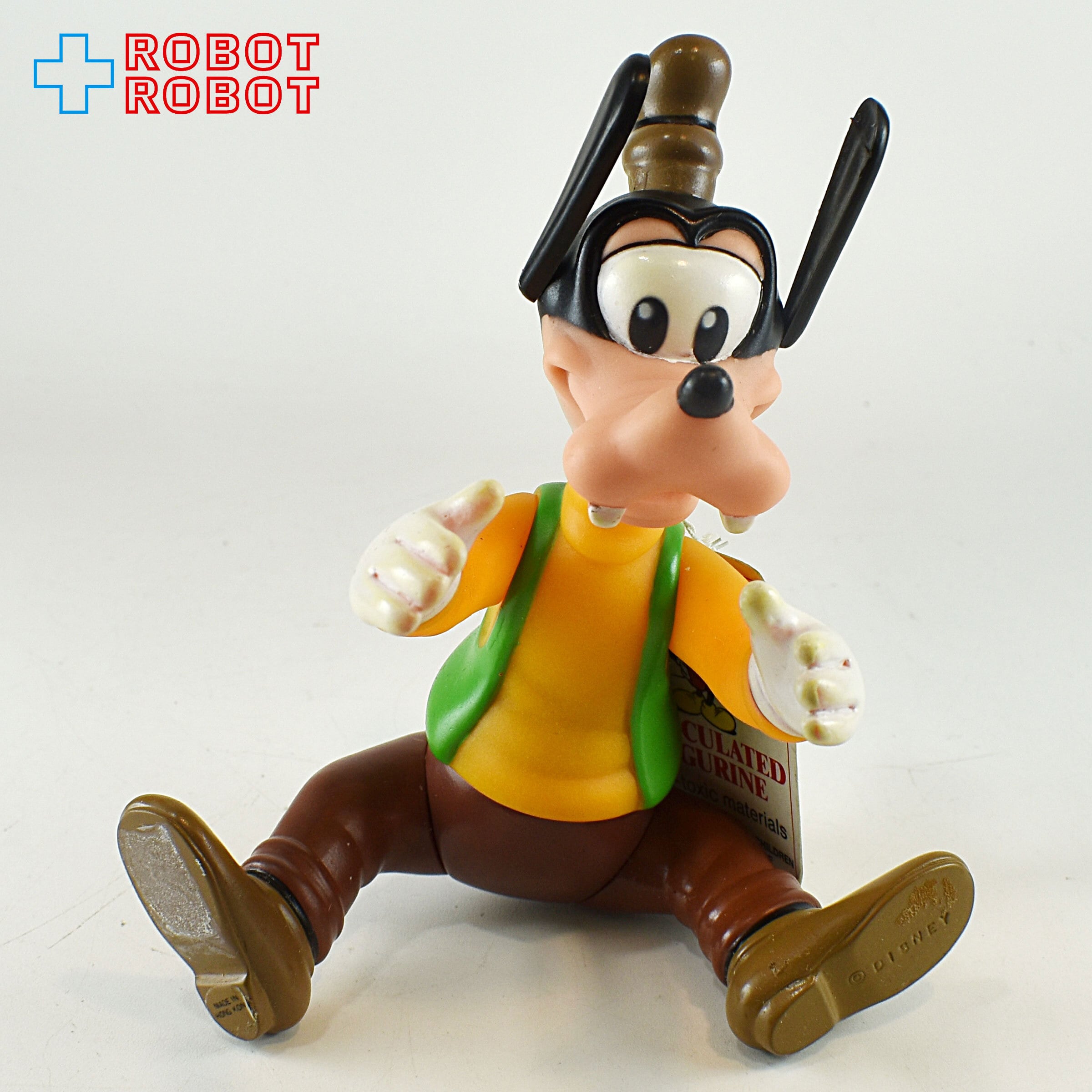 ディズニー グーフィー 関節可動 ラバードール ソフビ 香港 紙タグ付