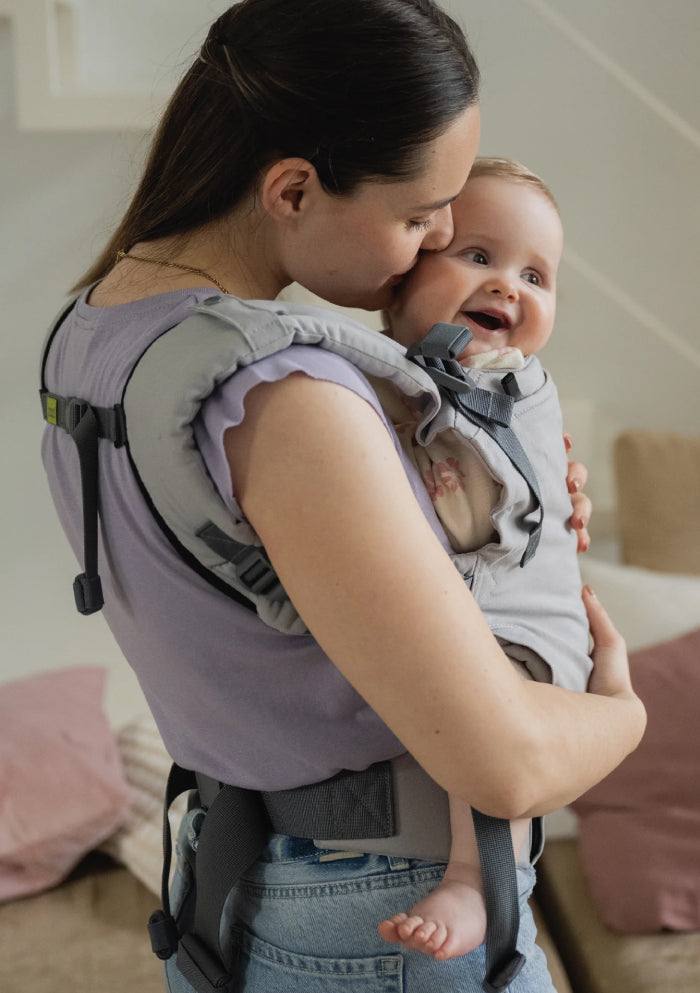 ボバエックス（NEW グレー） 抱っこ紐 新生児 から長く使える 綿素材