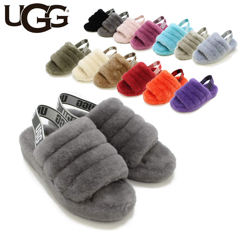 UGG（アグ） 【並行輸入】アグ ウィメンズ フラッフ イヤー スライド