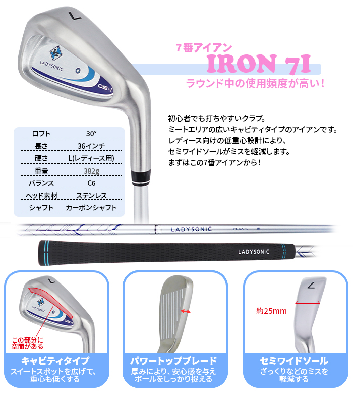 送料無料 レディース 練習場直行セット スターターセット 初心者