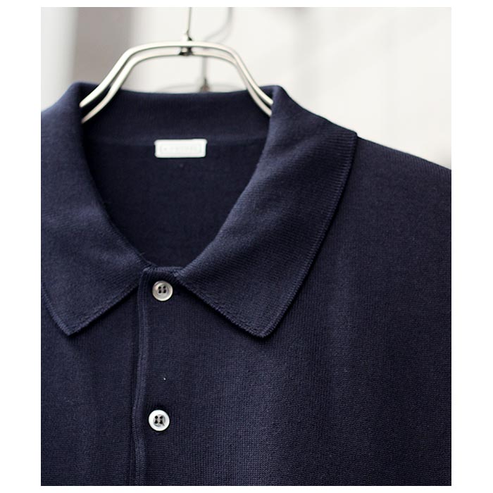 アプレッセ A.PRESSE コットンニット S/S ポロシャツ Cotton Knit Polo