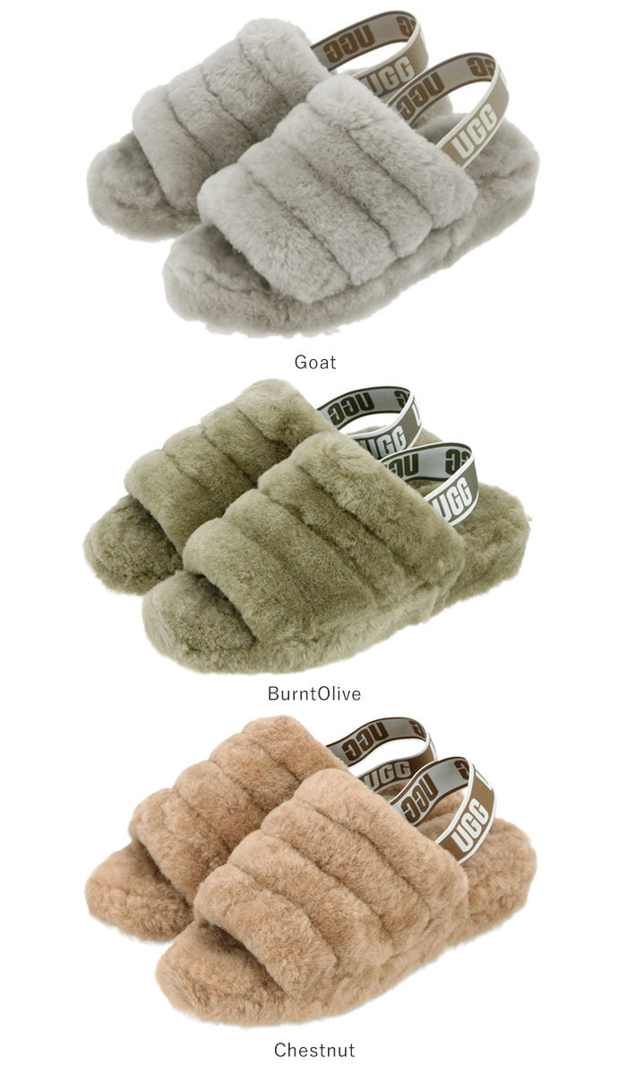 ugg 通販ugg サンダル ファー 好評 フラッフ イヤー スライド FLUFF