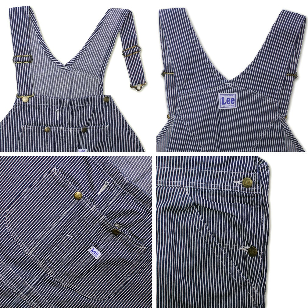 Lee（リー） 大きいサイズ メンズ オーバーオール ヒッコリー 2L 3L 4L