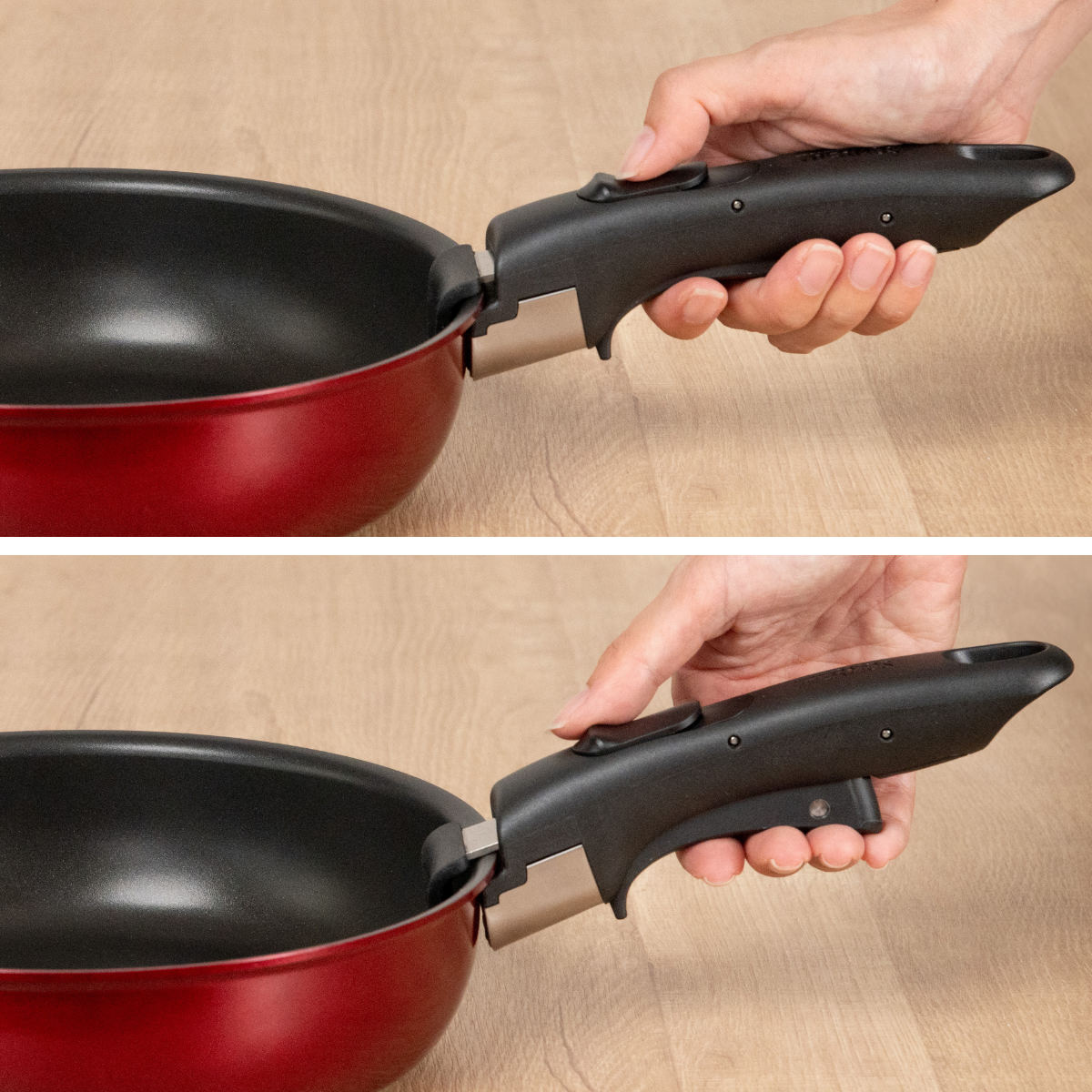 THERMOS（サーモス） 取っ手のとれるフライパン8点セット IH対応 着脱