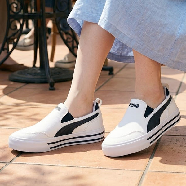 PUMA（プーマ） レディース スリッポン スニーカー コート クラシック