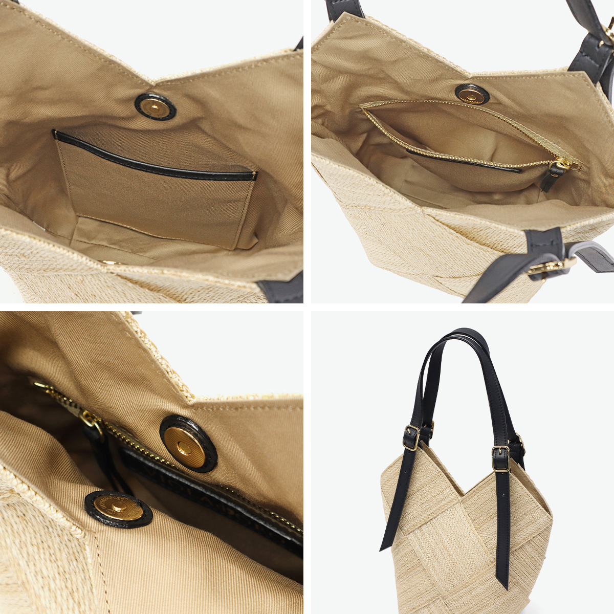 VIOLAd'ORO ヴィオラドーロ かごバッグ 【正規品】 レディース VIOLAd