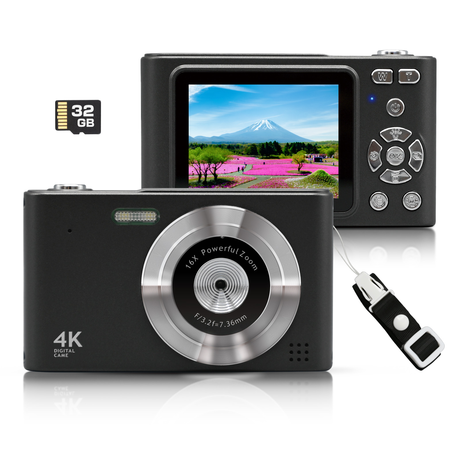 デジタルカメラ SDカード付き（32GB） 4K 4800万画素 キッズカメラ