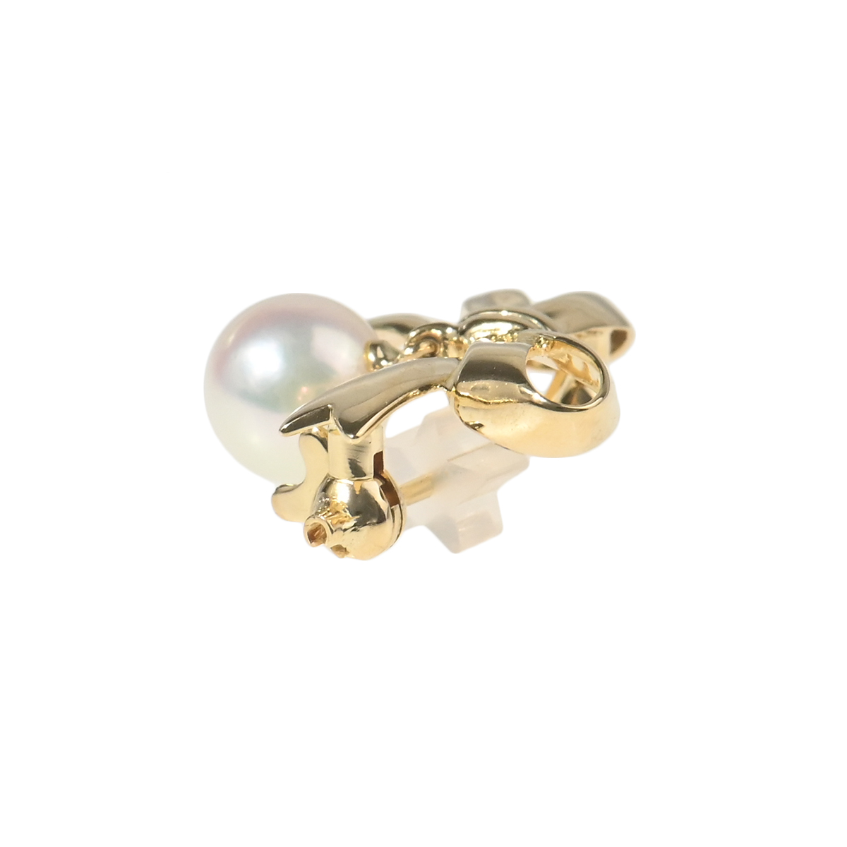 MIKIMOTO（ミキモト） リボン 1Pパール ブローチ 中古 レディース