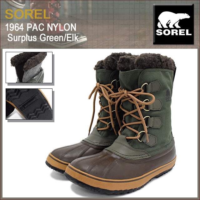 SOREL（ソレル） ブーツ メンズ 男性用 1964 パック ナイロン Surplus