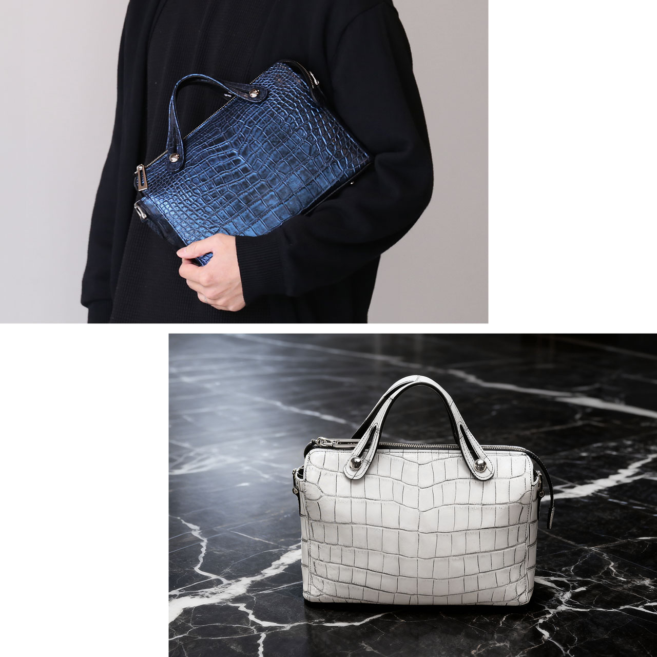 sankyo shokai（三京商会） ＜爆買＞クロコダイル マット 3wayバッグ