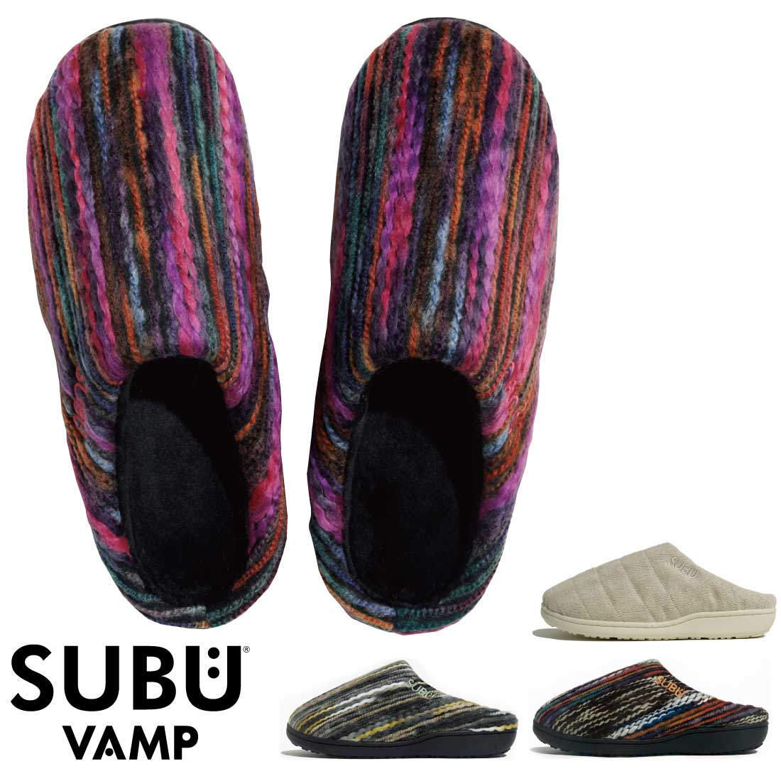 SUBU（スブ） サンダル 冬 起毛加工 2025 DOTS Collection SC-1 HORROR