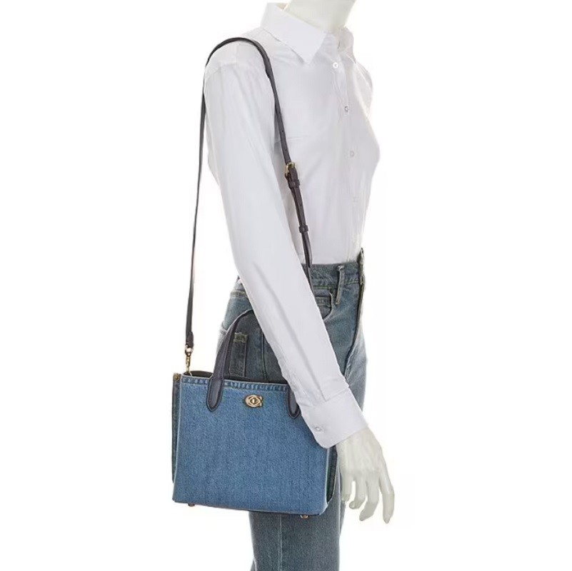 COACH（コーチ） バッグ CR708 デニム バッグ 2024新作 2way 斜め掛け