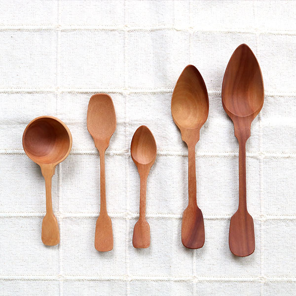 スプーン 13cm ヴィンテージカトラリー アイスクリームスプーン 木製