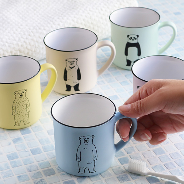 歯磨きコップ BEAR うがいコップ タンブラー 歯磨きタンブラー 280ml