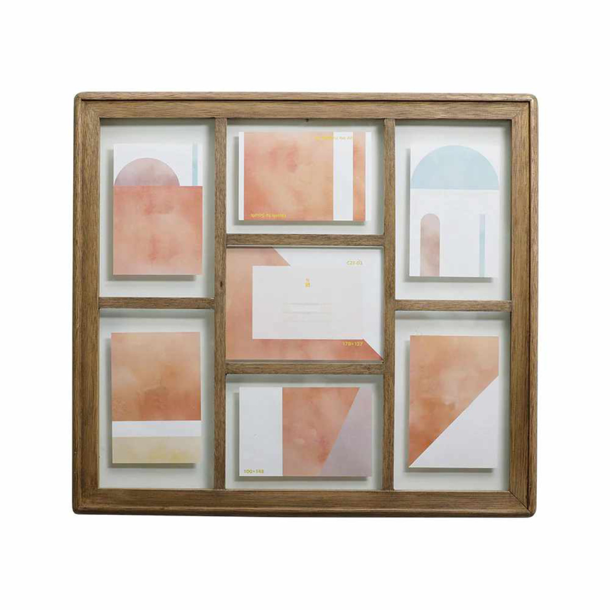 magnet フォトフレーム CZE-03 ポストカードサイズ 7枚 壁掛け