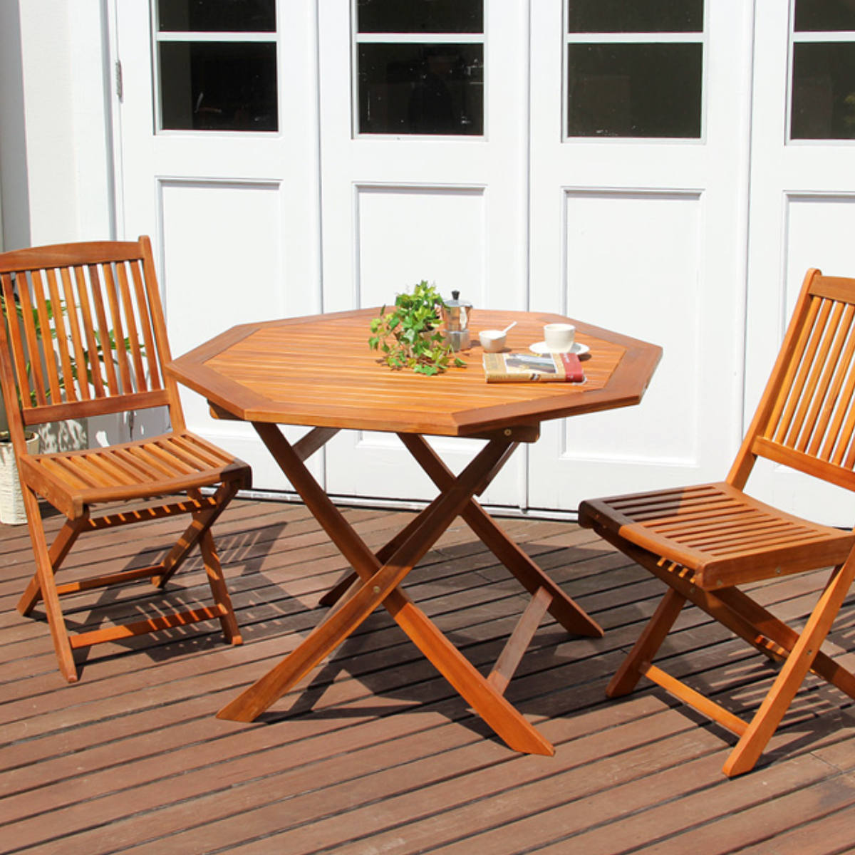 ホームテイスト（HOME taste） ガーデンテーブル 八角テーブル FLEUR